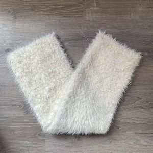 Foreign Exchange Faux Fur Infinity Scarf in White